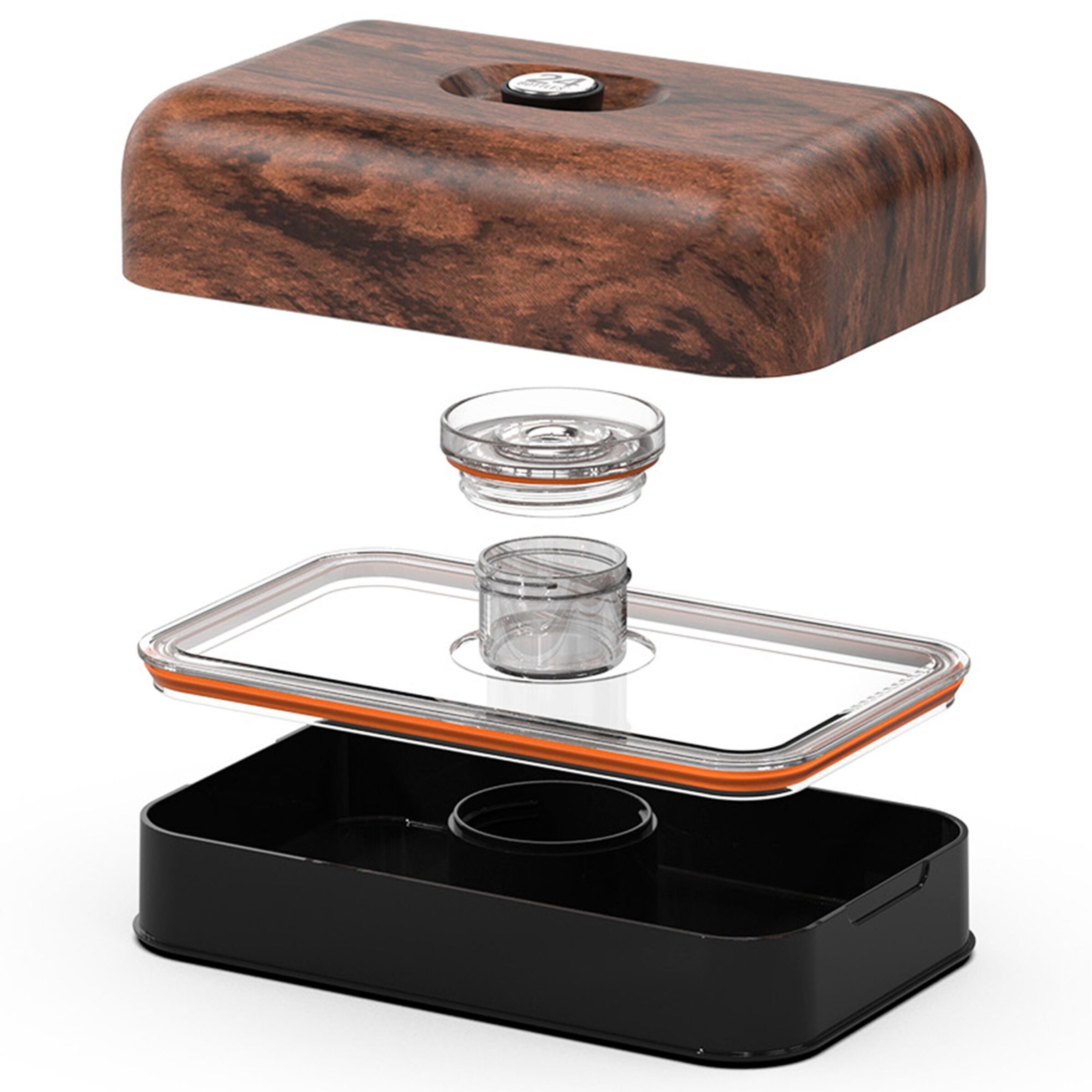 24Bottles Storage Container in Brown