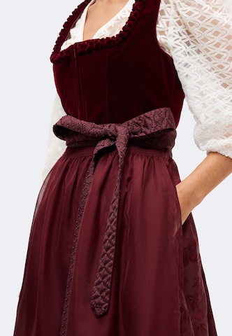 sarkans MARJO "Dirndl" stila kleita 'GY-13-Rabenstein'