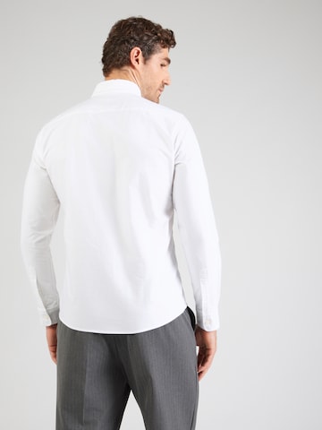 BOSS Slim fit Poslovna srajca 'H-ROAN' | bela barva