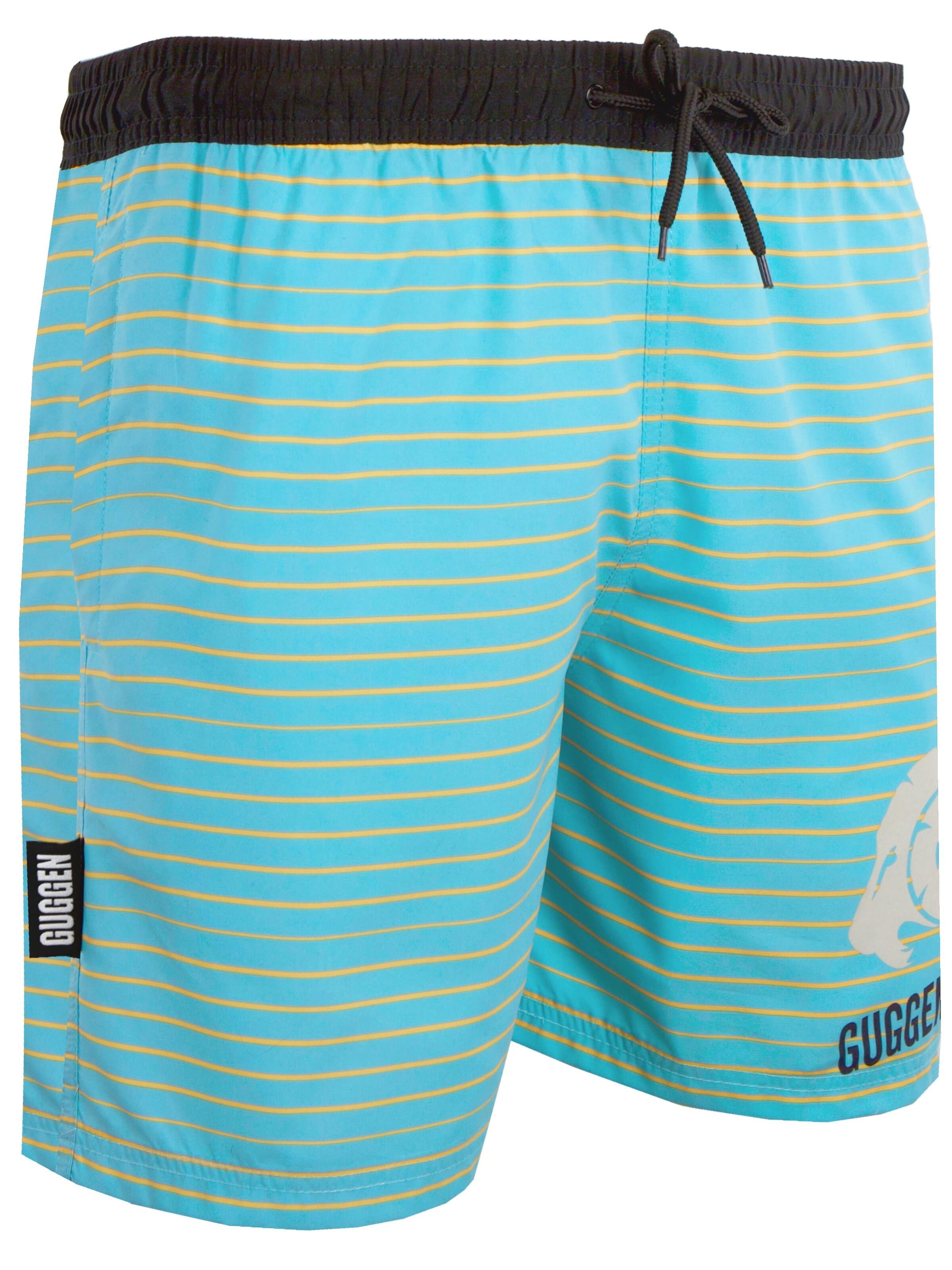 Guggen Mountain Badeshorts 'Boardshorts B6'‌‌‌‌ in Blau: Vorderseite