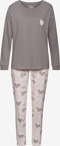 VIVANCE Pyjama 'Dreams' in Grau: Vorderseite