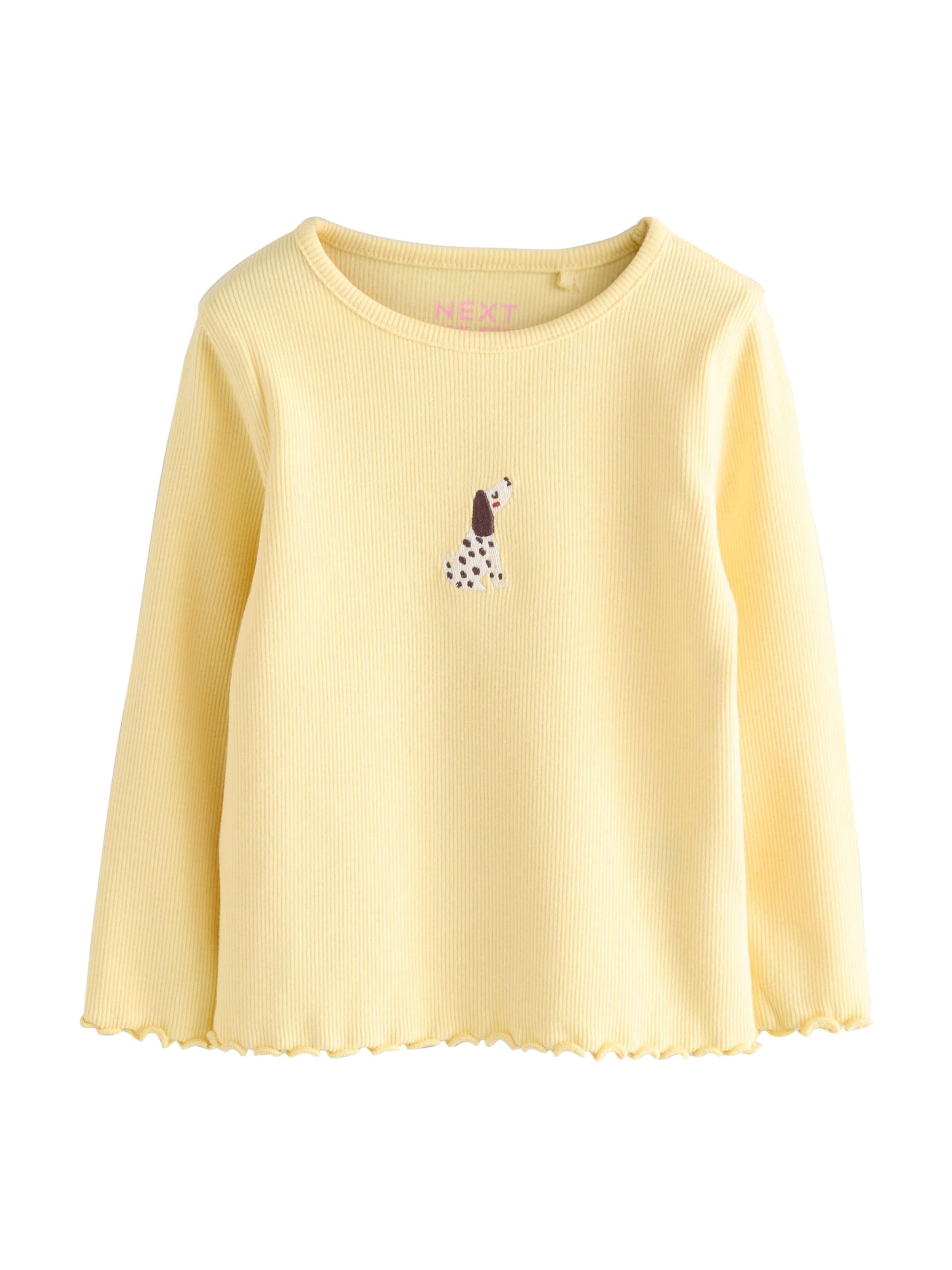 T-Shirt Next en jaune : devant