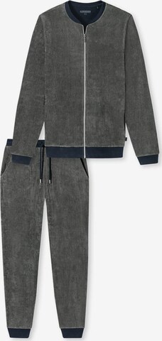 SCHIESSER Long Pajamas in Grey: front