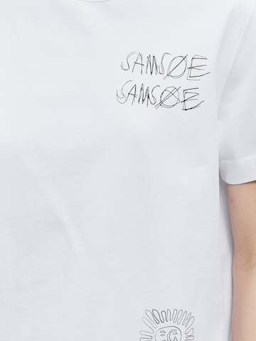 Samsøe Samsøe - Camiseta 'Sacamino' en blanco