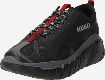 HUGO Ниски маратонки 'Xeno Runn Rfmx 10245664 01' в черно: отпред