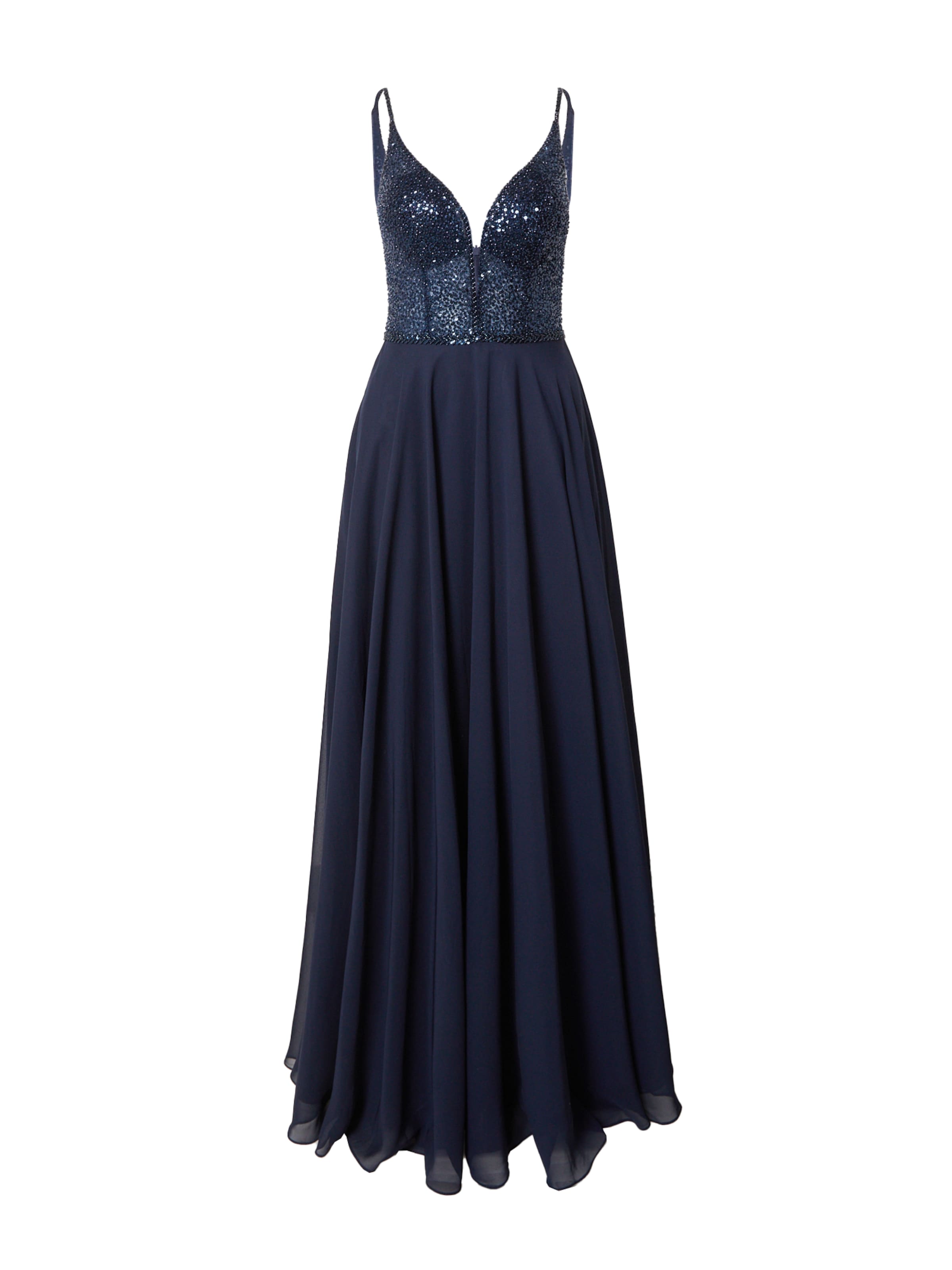 SWING - Vestido de noche en azul: frente