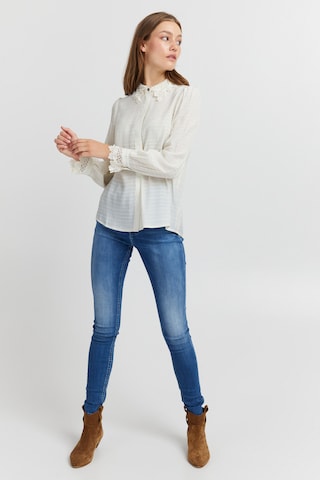 PULZ Jeans Blouse 'CANNY' in White