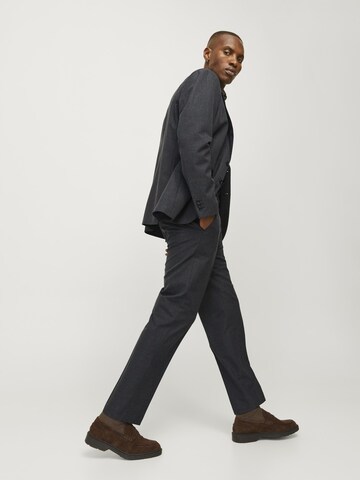 JACK & JONES Regular Bandplooibroek 'RBUSHWICK' in Grijs