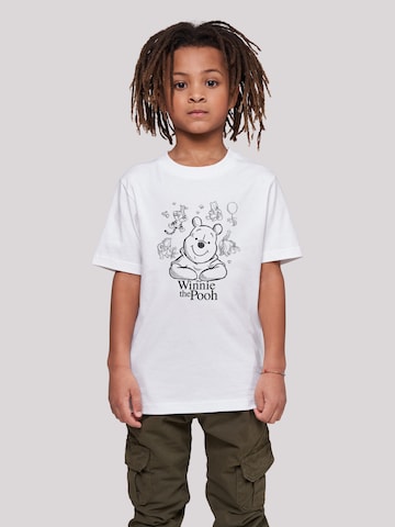 F4NT4STIC Shirt 'Disney Winnie The Pooh Collage' in White: front