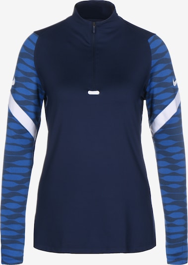 NIKE T-shirt fonctionnel 'Strike 21' en bleu / bleu foncé / blanc, Vue avec produit