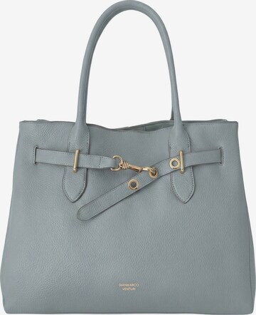 Borsa a mano di GianMarco Venturi in blu: frontale