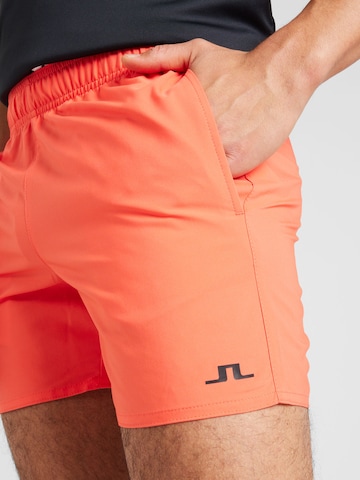 J.Lindeberg Regular Sports trousers 'Preston' in Orange