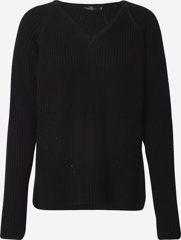 Zwillingsherz Sweater in Black: front