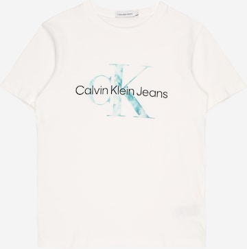 Calvin Klein Jeans Shirt in Wit: voorkant