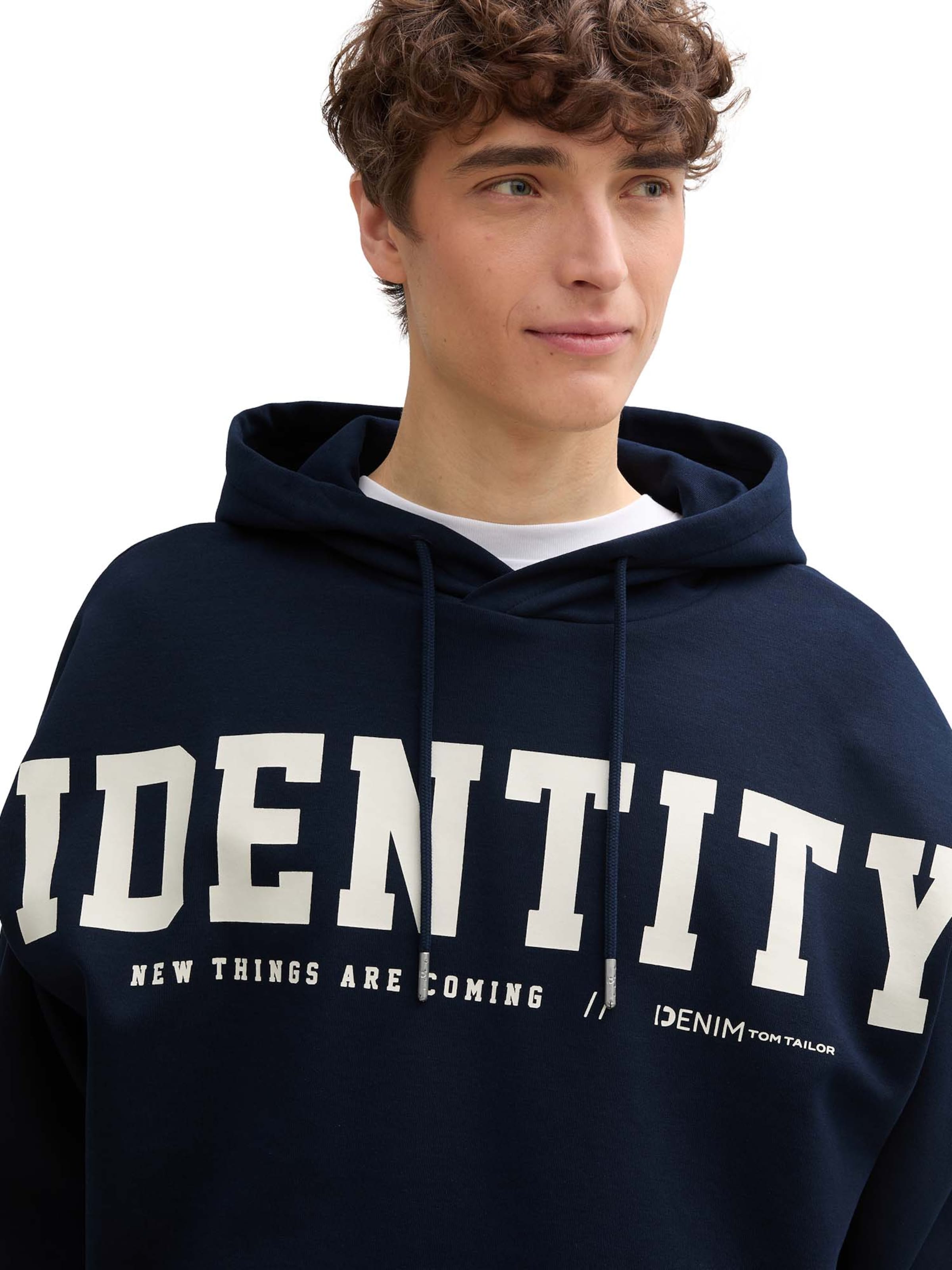 TOM TAILOR DENIM Sweatshirt in Blue