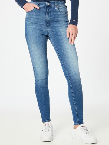 Tommy Jeans - Skinny Calças de ganga 'SYLVIA' em azul: frente