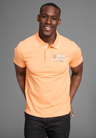 DELMAO Poloshirt in Orange: Vorderseite