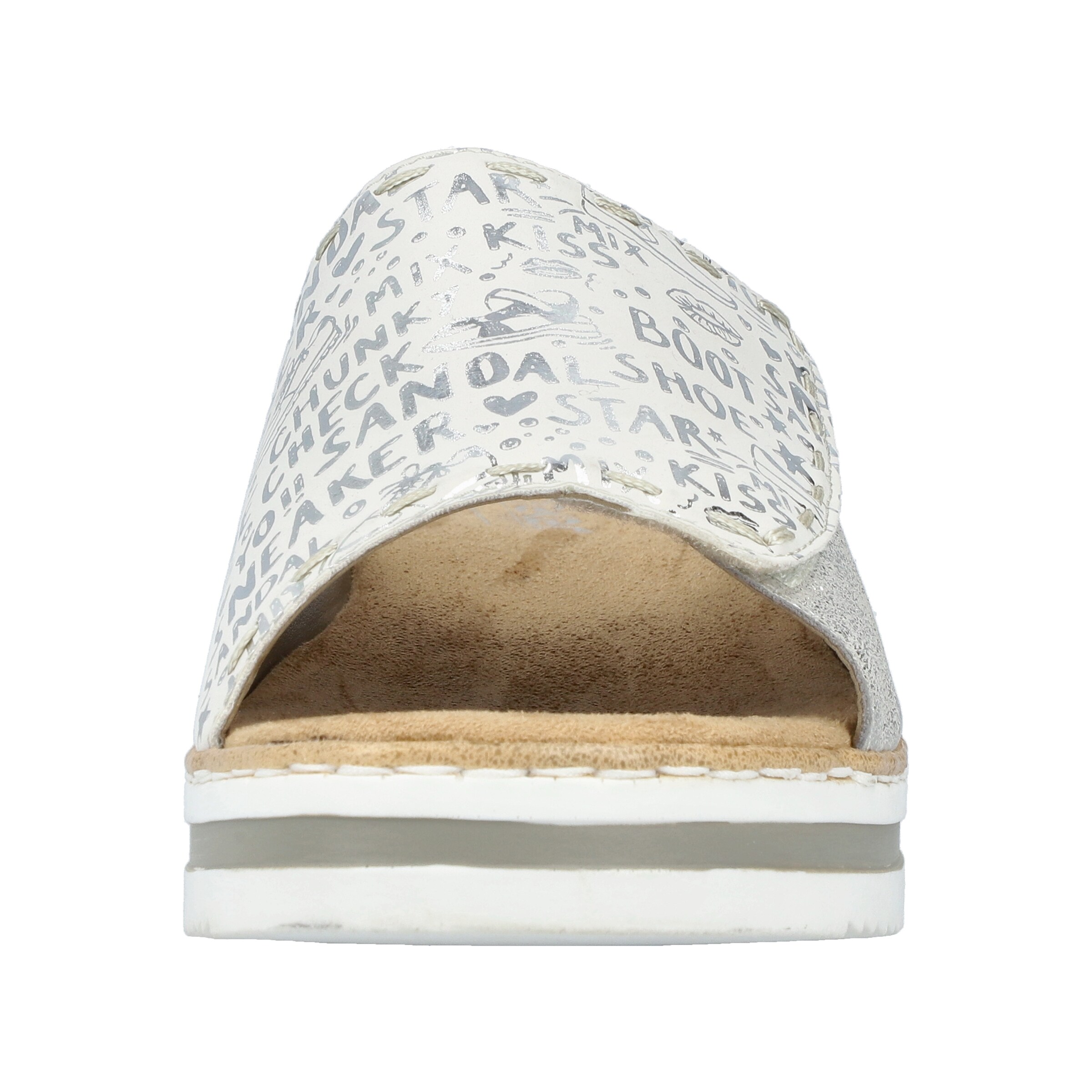 Rieker Mules in Silver