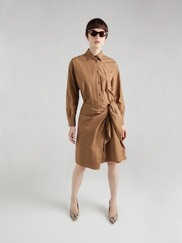 Weekend Max Mara Shirt Dress 'AVOCADO' in Brown