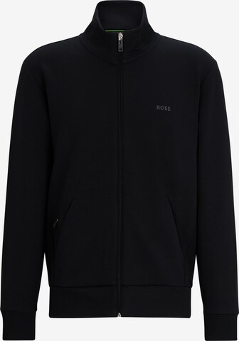 BOSS - Sudadera con cremallera 'Skaz' en negro: frente