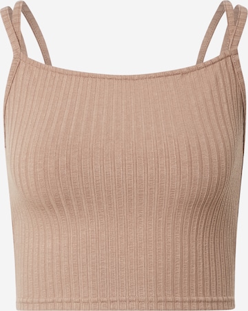 A LOT LESS - Top 'Anaida' en beige: frente