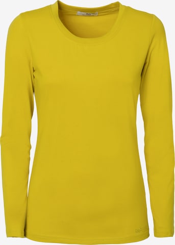 Influencer Shirt in Gelb: Vorderseite