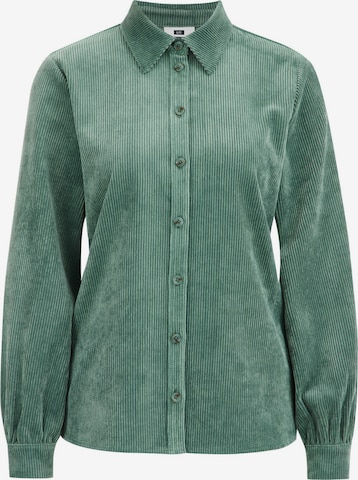 WE Fashion Blouse in Green: front