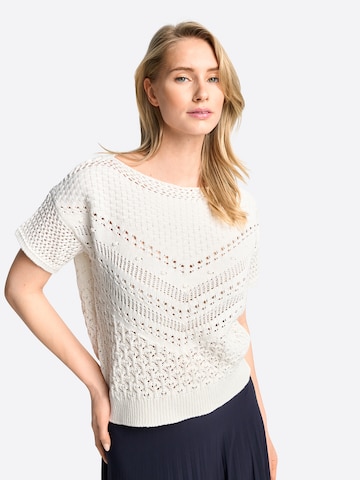 Pull-over Rich & Royal en blanc : devant