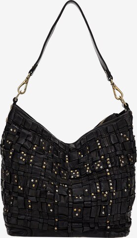 Campomaggi Shoulder Bag 'Edera' in Black: front