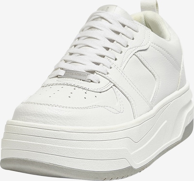 Pull&Bear Baskets basses en blanc, Vue avec produit