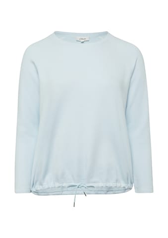 s.Oliver Sweatshirt in Blauw: voorkant