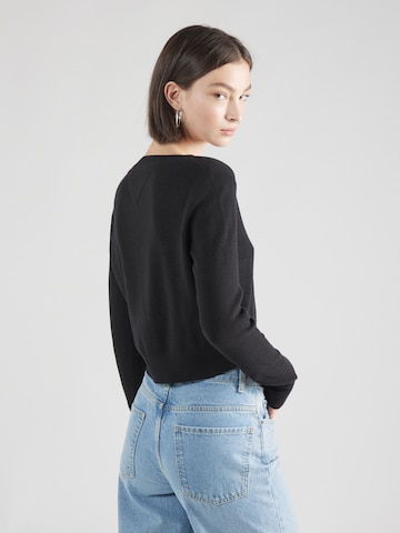 Geacă tricotată 'ESSENTIAL' de la Tommy Jeans pe negru