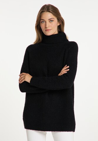 usha WHITE LABEL Υπερμέγεθες πουλόβερ σε μαύρο: μπροστά