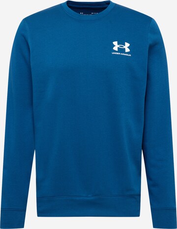 UNDER ARMOUR Αθλητική μπλούζα φούτερ σε μπλε: μπροστά