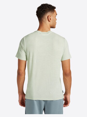 Maglietta 'Merino Linen Tee Stripe' di ICEBREAKER in marrone