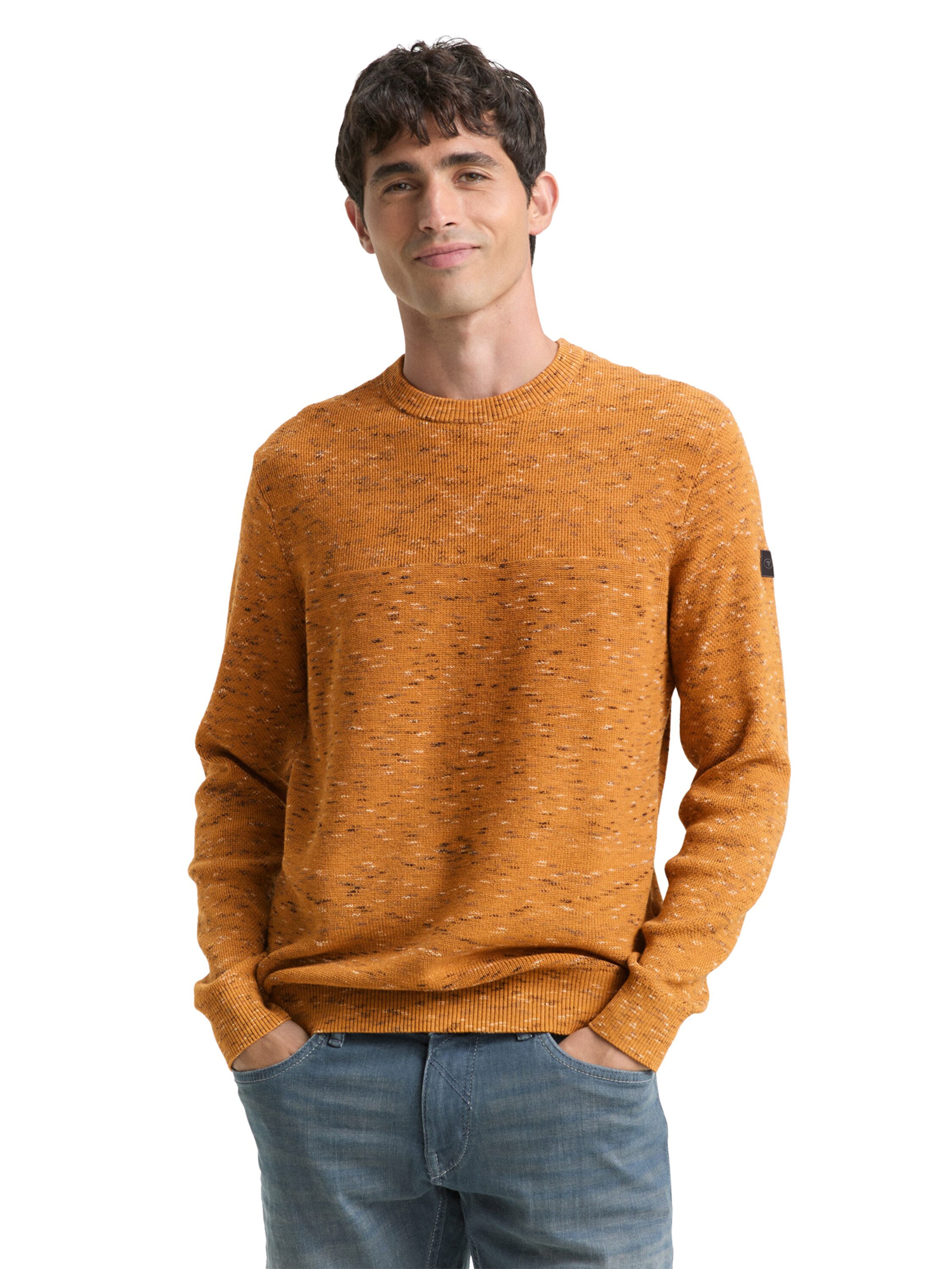 TOM TAILOR Πουλόβερ σε πορτοκαλί: μπροστά