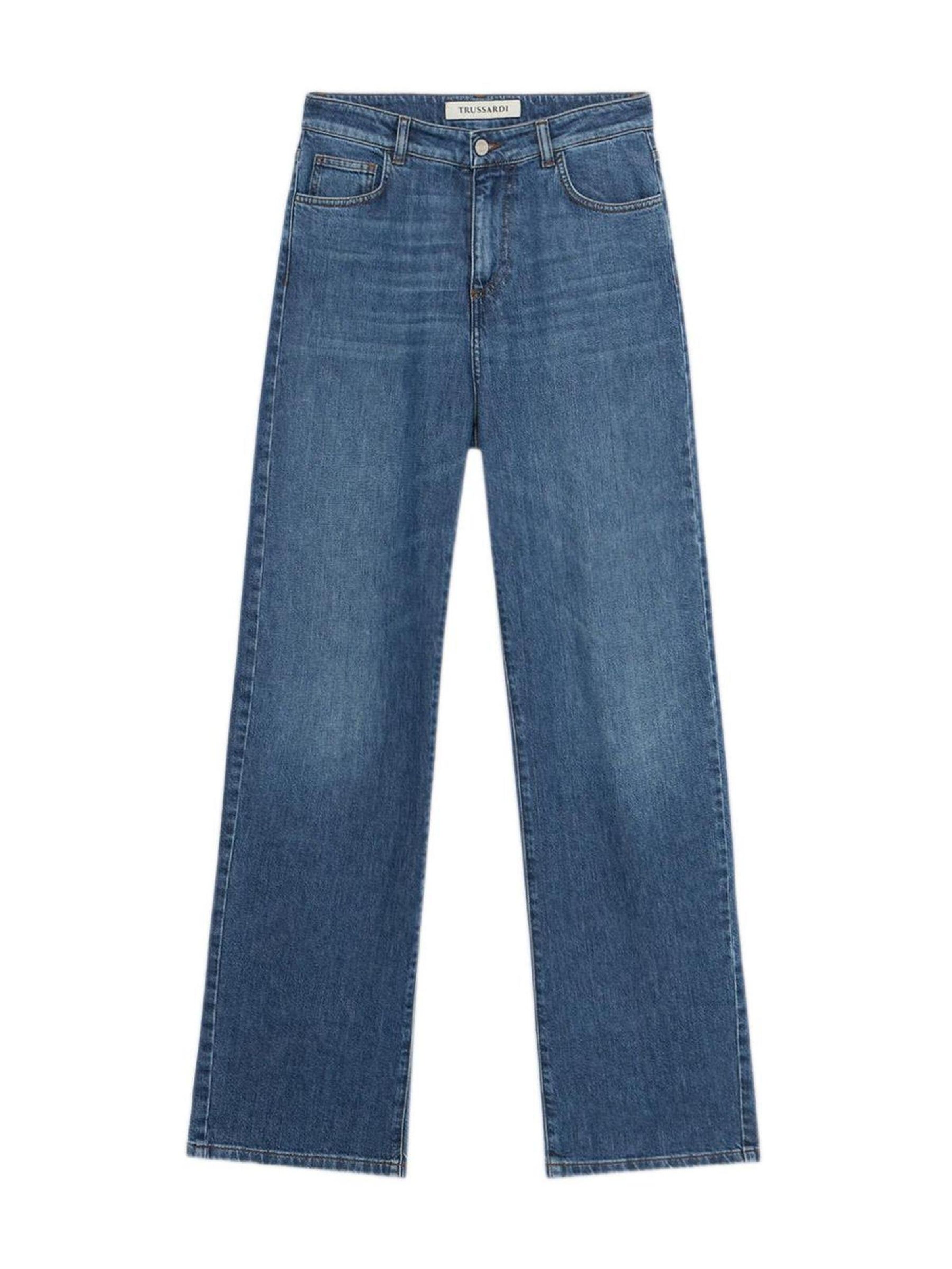 Trussardi Wide leg Jeans in Blue: front