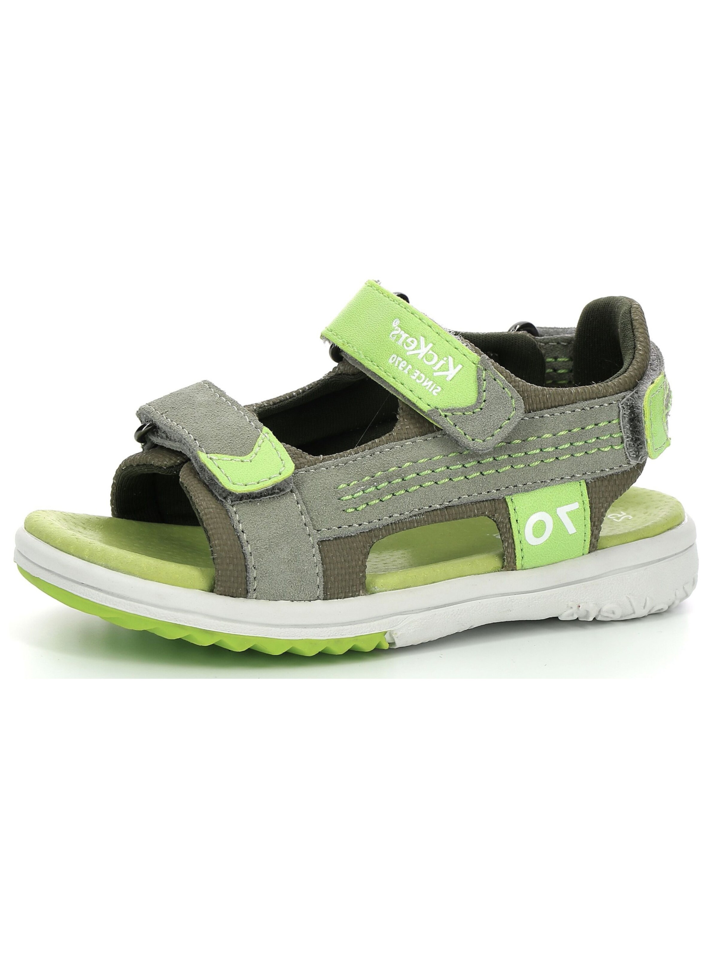 Kickers Sandalen in Khaki Hellgrun ABOUT YOU
