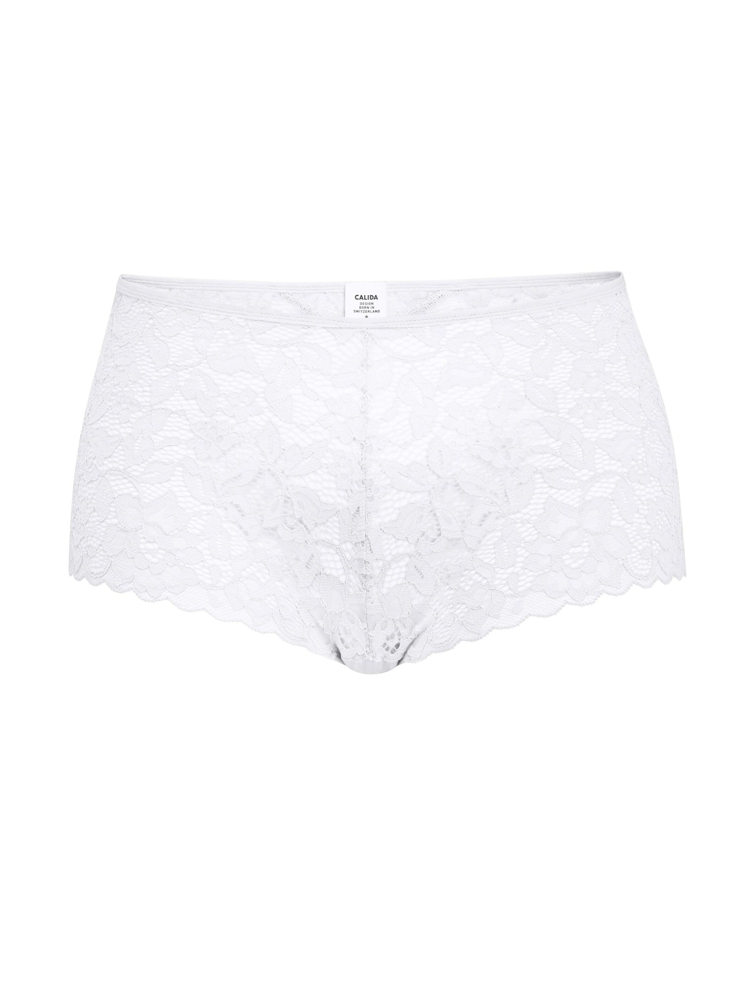 Panty 'Natural Comfort Lace' di CALIDA in bianco: frontale