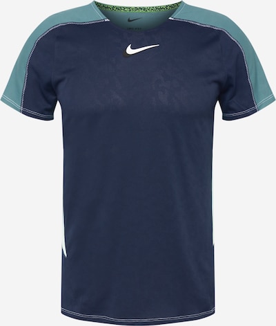 NIKE Функционална тениска в нейви синьо / тюркоазен / бяло, Преглед на продукта