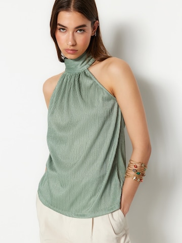 Trendyol Top 'Blouse' | zelena barva: sprednja stran