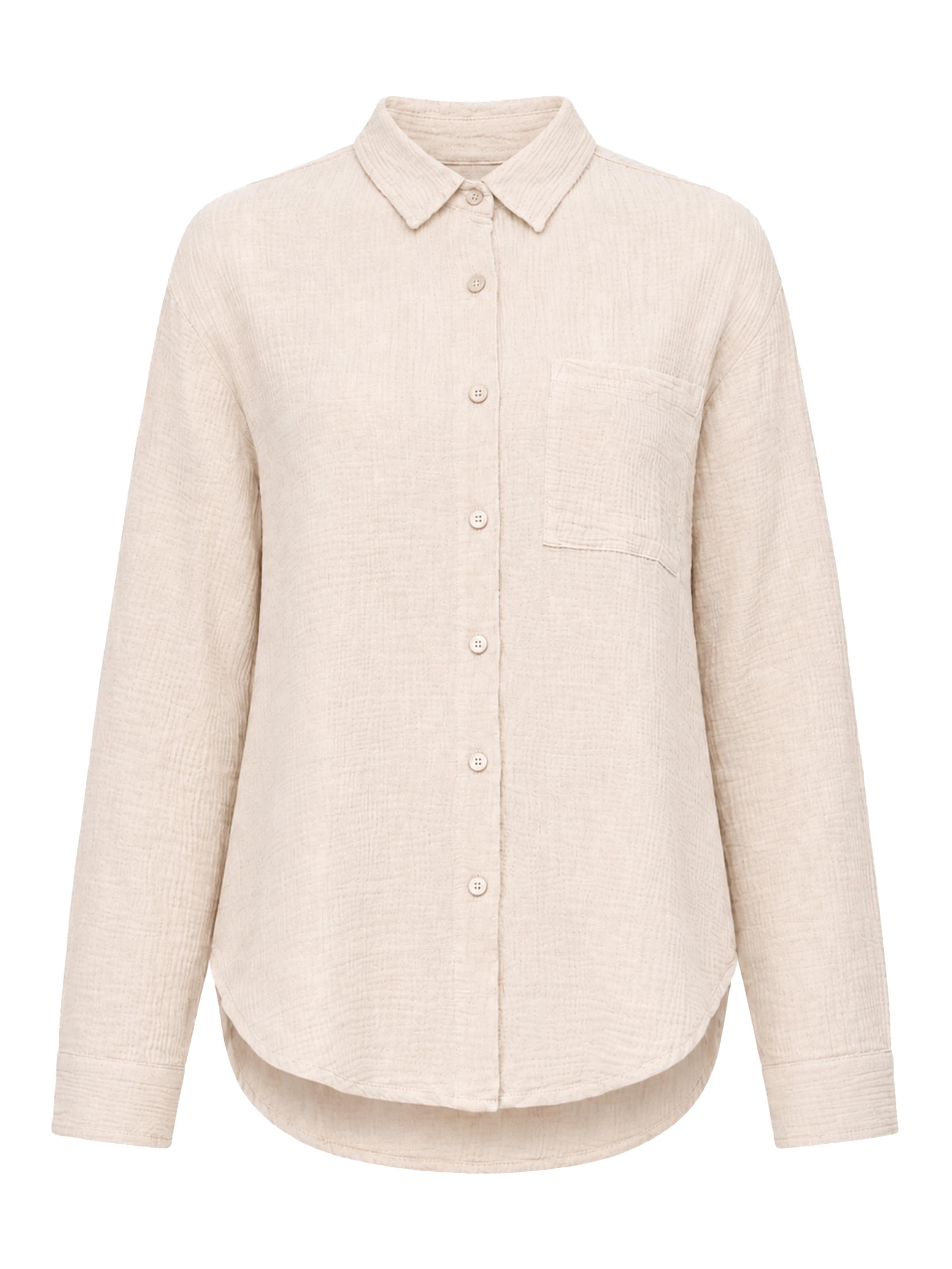 SASSYCLASSY Bluse‌‌‌‌‌‌‌‌‌ in Beige: Vorderseite