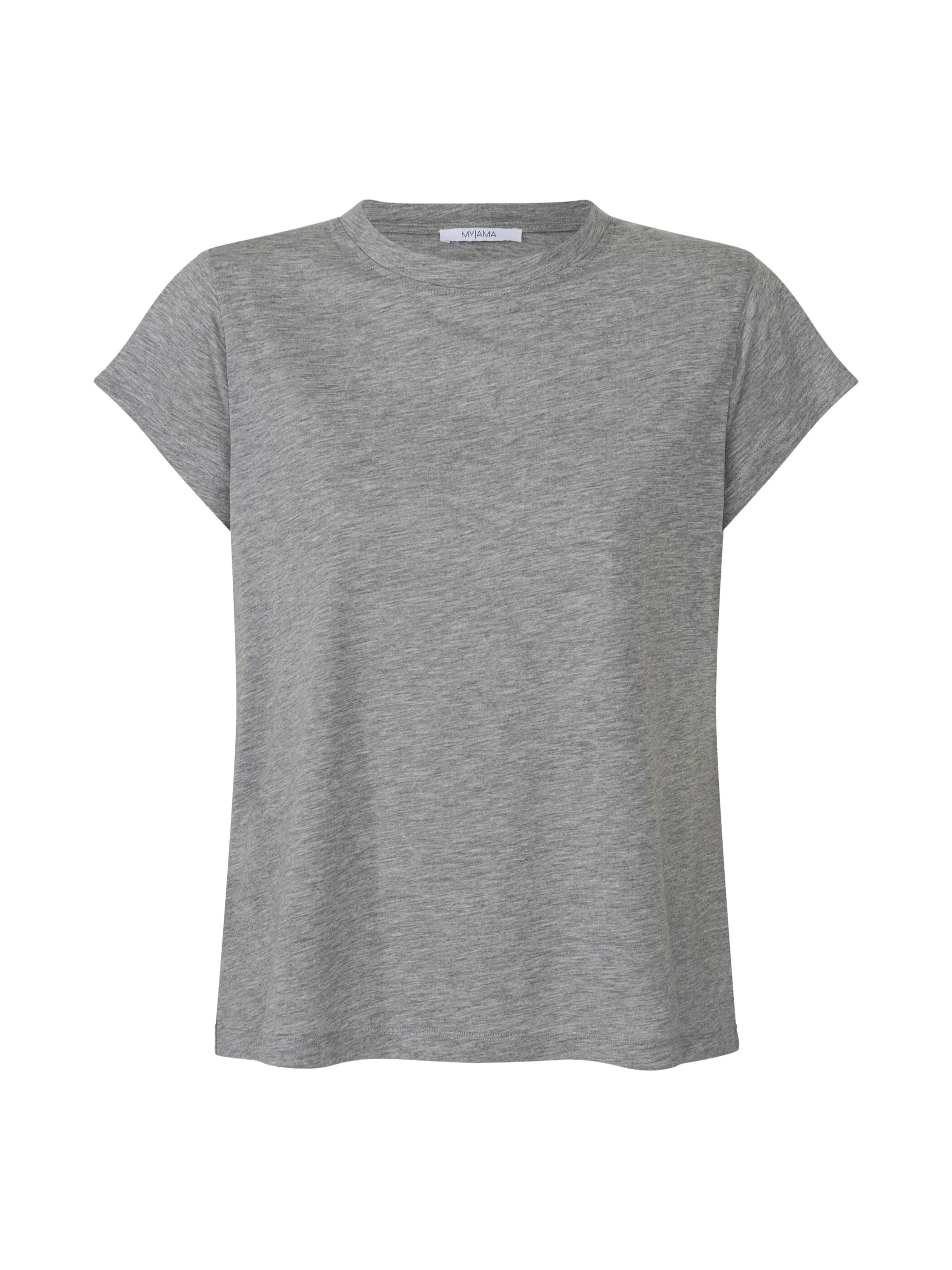 Myjama Shirt 'Celina hellgrau' in Grau: Vorderseite