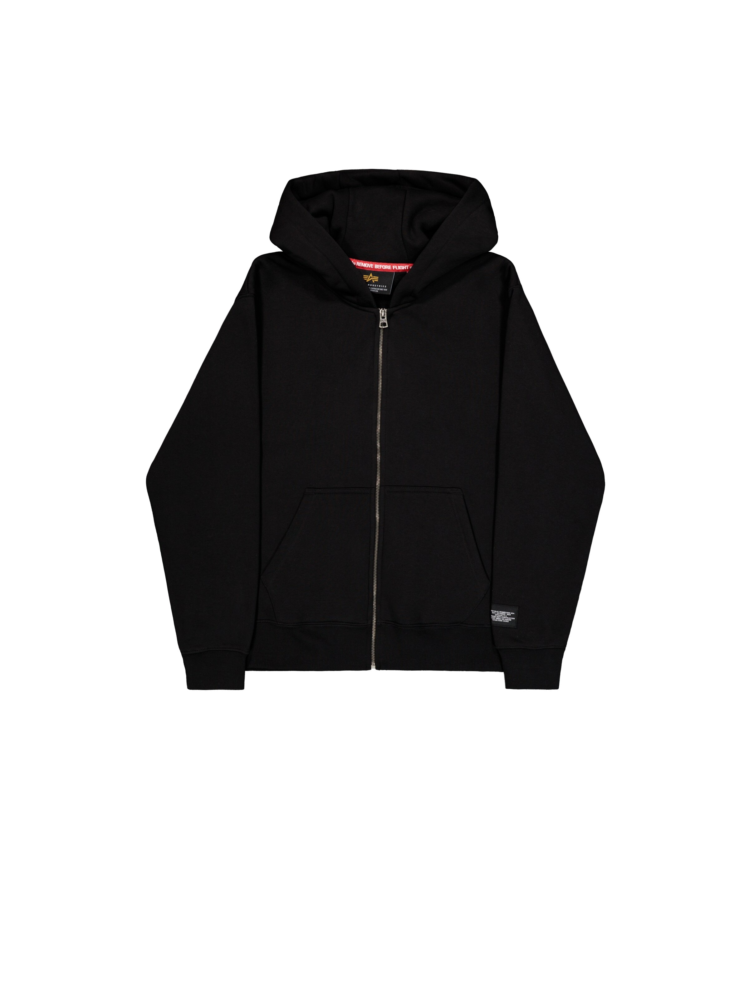 Felpa di ALPHA INDUSTRIES in nero: frontale