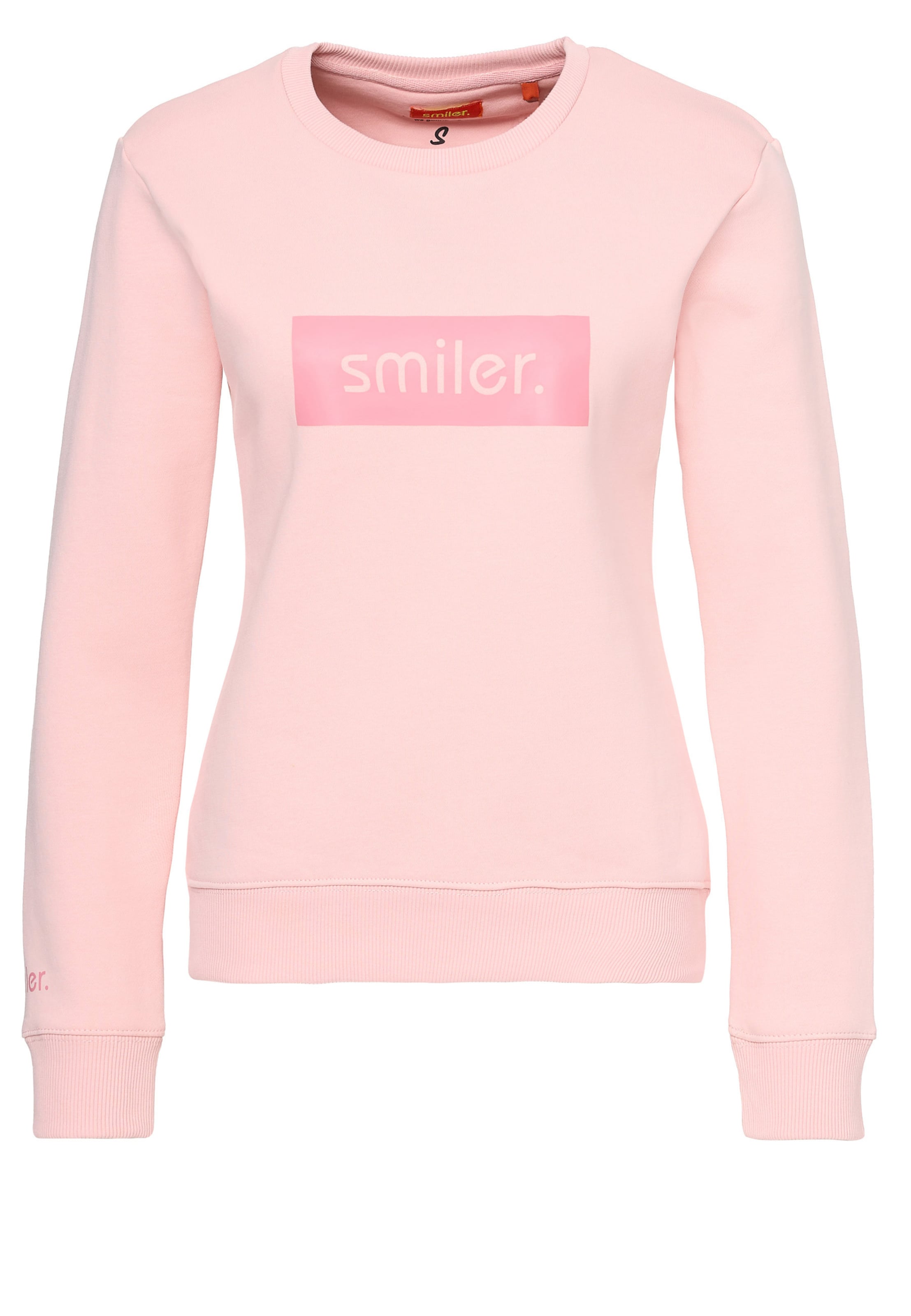 smiler. Sweatshirt 'Cuddle' in Pink: front