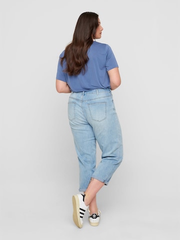 Zizzi Regular Jeans 'Gia' in Blauw