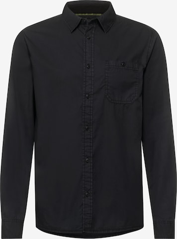 Street One MEN Button Up Shirt in Black: front