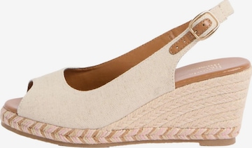 Friends Like These Sling körömcipők - bézs: elől