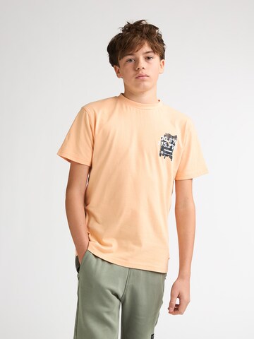 T-Shirt Petrol Industries en orange : devant