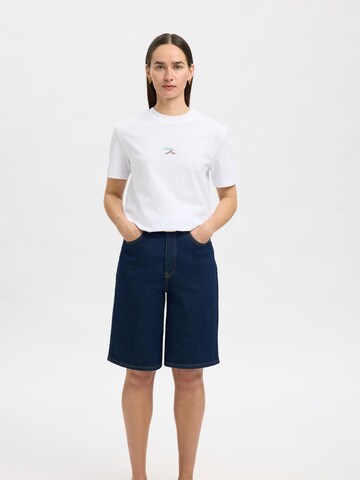 Maglietta di SELECTED in bianco